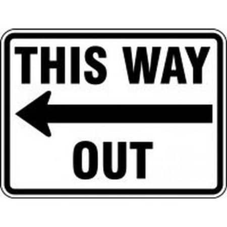 Accuform FACILITY TRAFFIC SIGN THIS WAY FRR277HP FRR277HP